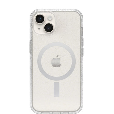 OtterBox Symmetry Plus MagSafe Case for Apple iPhone 15/14/13 - Stardust (Clear Glitter)